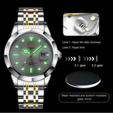 OPK Watches for Men 8170 Golden White