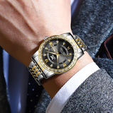 OPK Watches for Men 8174 Golden Black