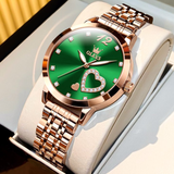 OLEVS Watches for Woman 5189 Rose Green