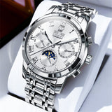 Silver Strap-White Dial Silver Trim