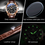 OLEVS Watches for Man 2871 Rose Black