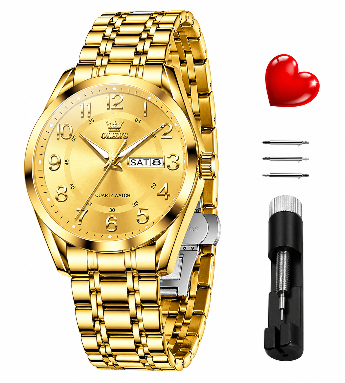 OLEVS Watches for Woman 3666 Golden