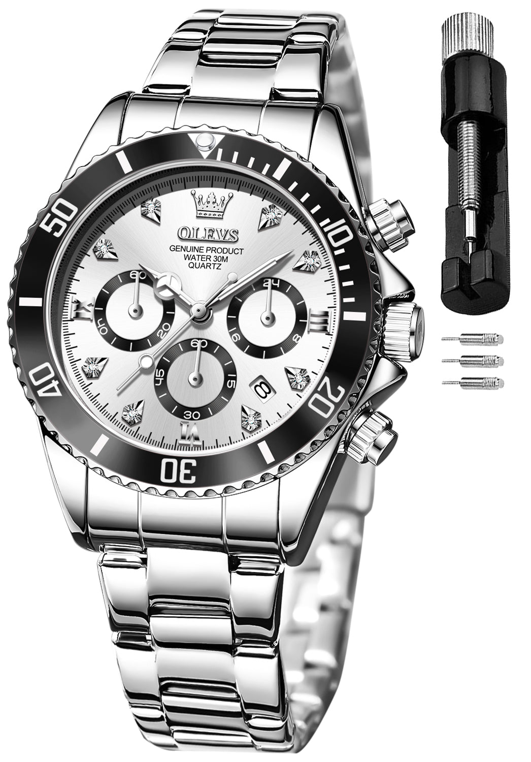 OLEVS Watches for Woman 5632 White