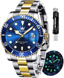 OLEVS Watches for Man 5885 Golden Blue