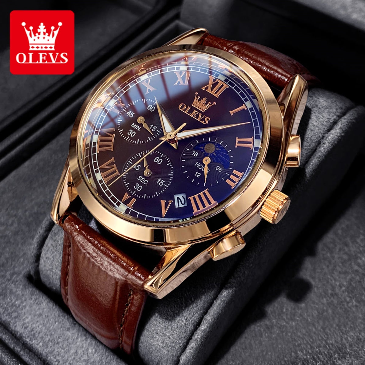 OLEVS Watches for Man 2871  Rose Cafe