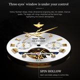 OLEVS 3186+3202 Couple Pair Watches Set Automatic Mechanical Self Winding Dress Matching Watch for His and Hers Valentines Day Gifts