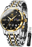 OLEVS Watches for Man 2858 Golden Black