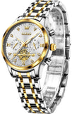 OLEVS Watches for Woman 2897 Golden White