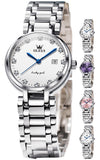 OLEVS Watches for Woman 5575 White
