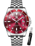 OLEVS Watches for Man 9809 Red