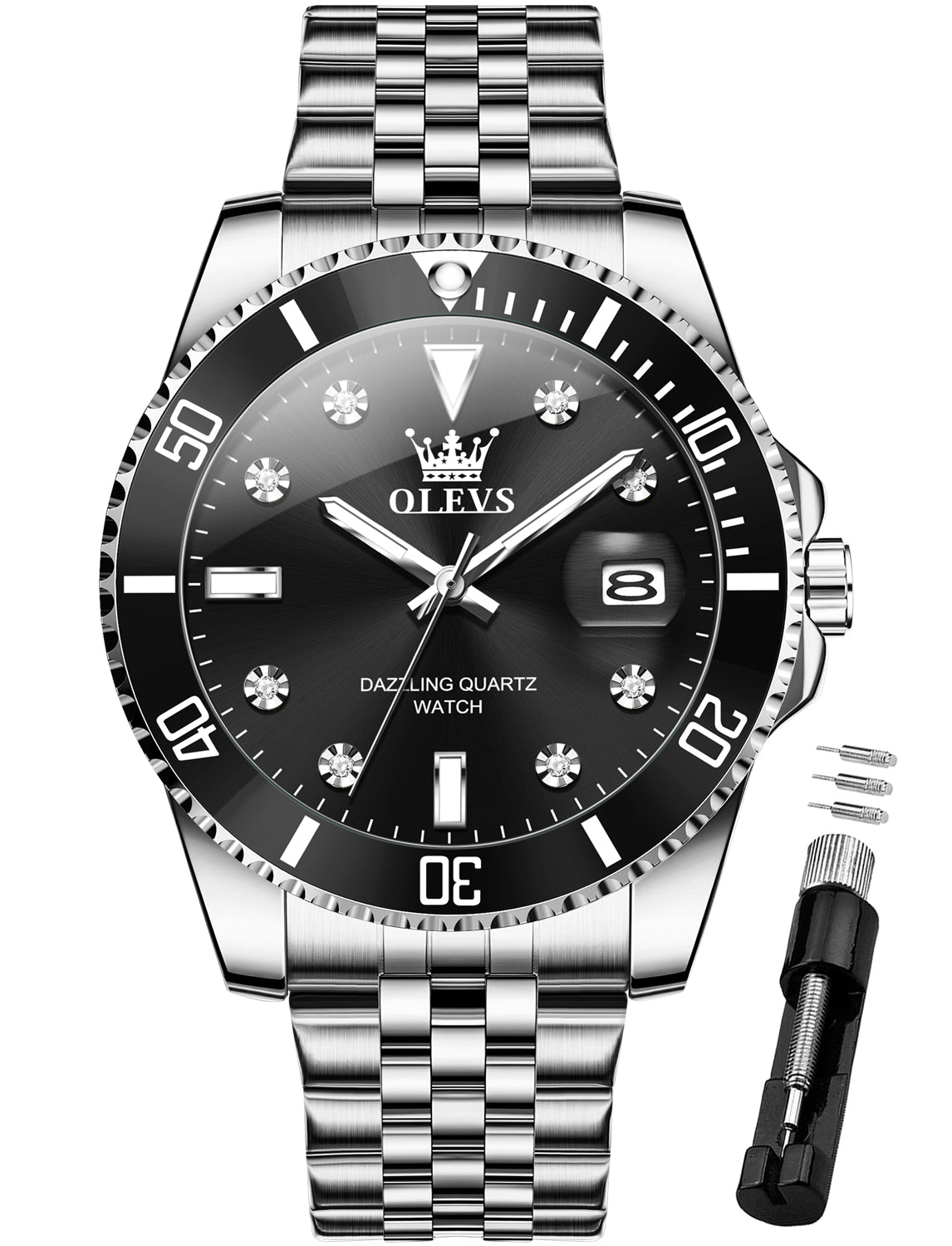 OLEVS Watches for Man 5885 Black