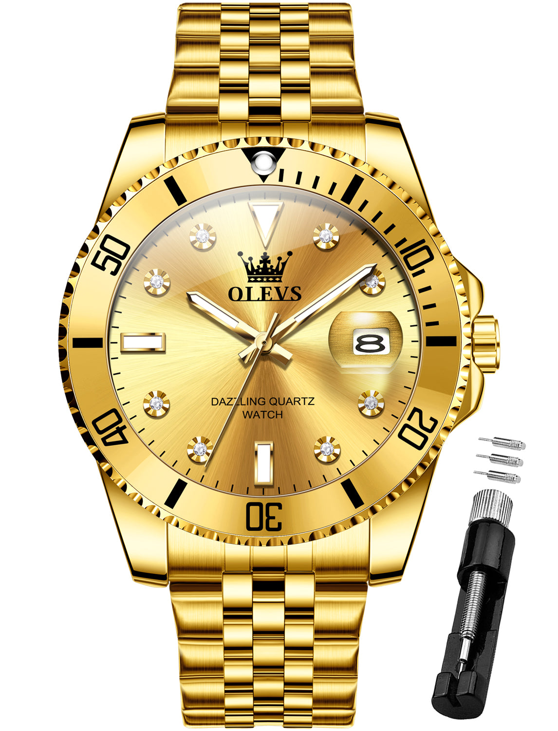 OLEVS Watches for Man 9809 Golden
