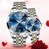 OLEVS Watches for Woman 9931 GL Golden Blue