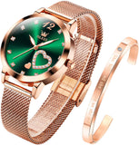 OLEVS Watches for Woman 5189 Rose Green DW