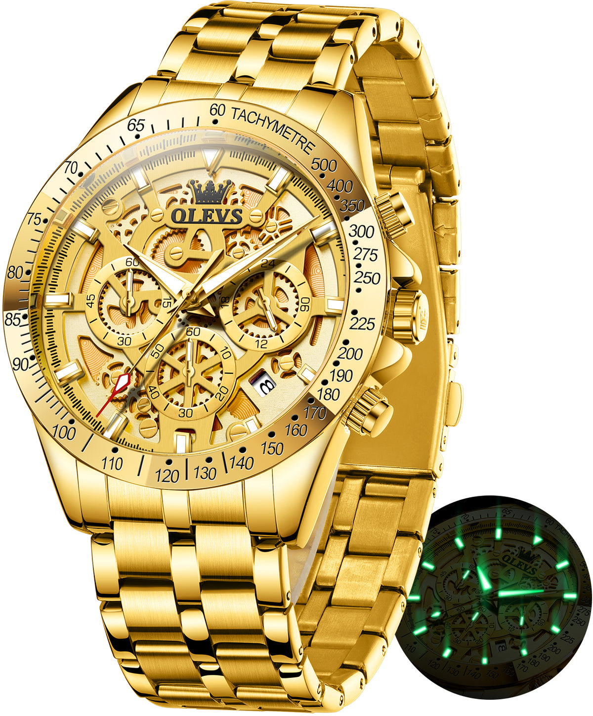 OLEVS Watches for Man 9913 Golden