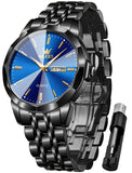 OLEVS Watches for Man 3615 All Black Blue