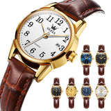 OLEVS Watches for Woman 5566 Golden White