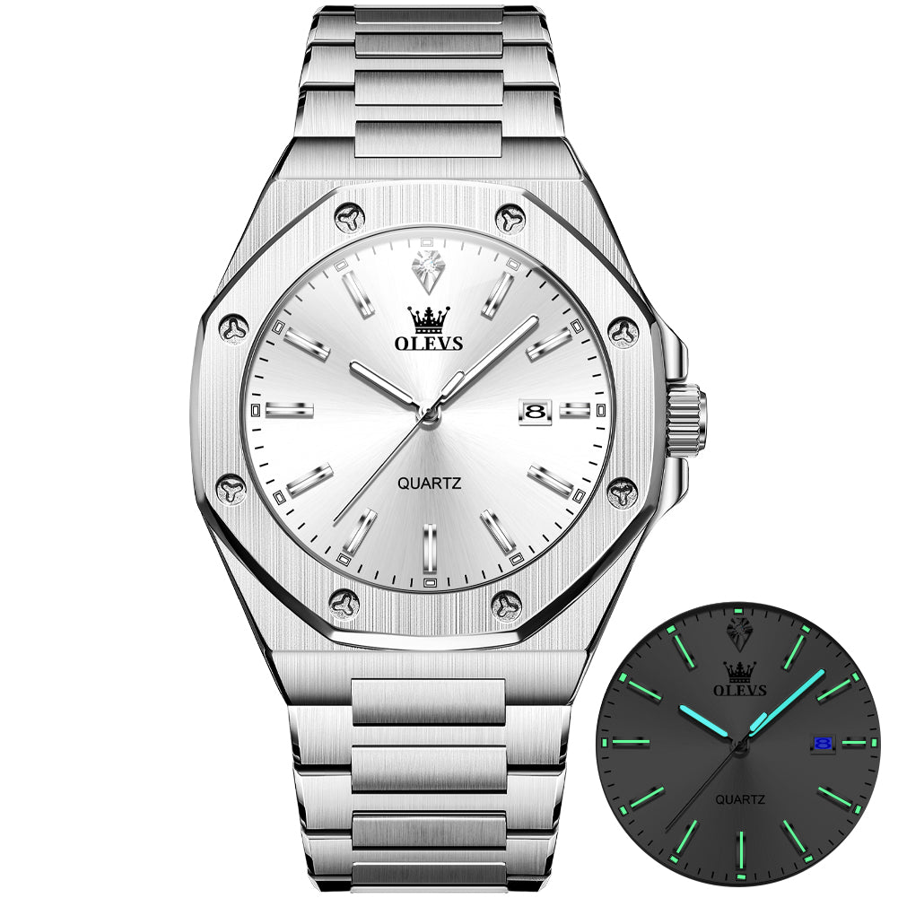 OLEVS Watches for Man 3613 White
