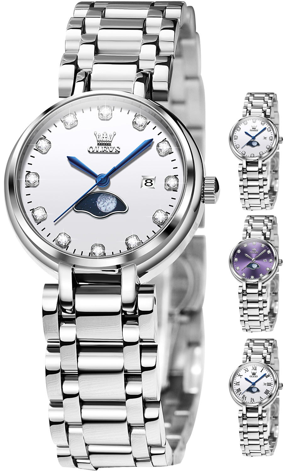 OLEVS Watches for Woman 5573 White