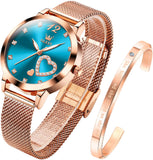 OLEVS Watches for Woman 5189 Rose Blue DW