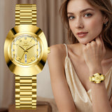OLEVS Watches for Woman 7008 Golden