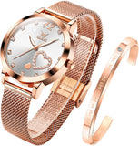 OLEVS Watches for Woman 5189 Rose White DW