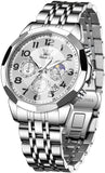 OLEVS Watches for Man 3676 White