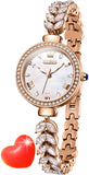 OLEVS Watches for Woman 9971 Rose White