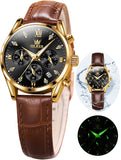 OLEVS Watches for Woman 5532 Golden Black