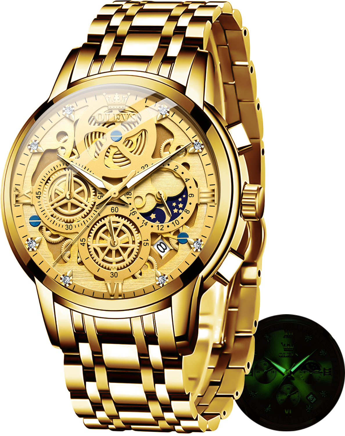 OLEVS Watches for Man 9947 Golden