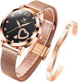 OLEVS Watches for Woman 5189 Rose Black DW