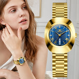 OLEVS Watches for Woman 7008 Golden Blue