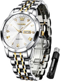 OLEVS  Watches for Man 9931 Golden White