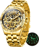OLEVS Watches for Man 9913 Golden Black