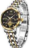 OLEVS Watches for Woman 2897 Golden Black