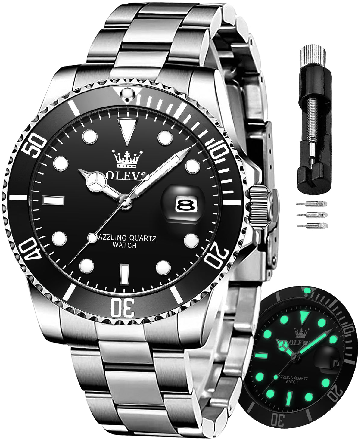 OLEVS Watches for Man 5885 Black