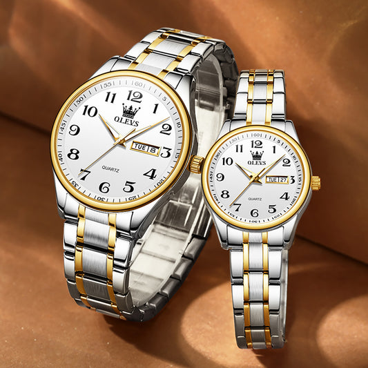 OLEVS  Watches for Woman 5567 GL Golden White