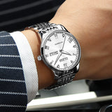 Silver Strap-White Dial Silver Trim