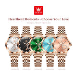 OLEVS 5189 Watch for Women Mesh Strap Fashion Rose Gold Dress Watches