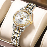 OLEVS 7003 Automatic Watches for Women Stainless Steel Durable Women's Watches Waterproof Business Womens Luxury Watches Fashion Luminous Date Self Winding Watches for Women Reloj para Mujer