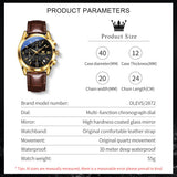 OLEVS Watches for Man 2872 Golden Black