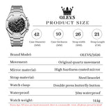 OLEVS Watches for Man 3626 Black