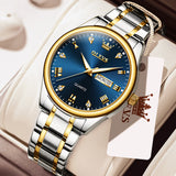 OLEVS Watches for Man 5563 Golden Blue