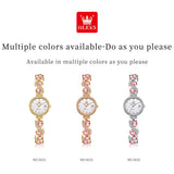OLEVS Watches for Woman 5633 Golden White