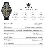 OLEVS Watches for Man 3676 All Black