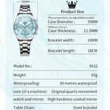 OLEVS Watches for Women 5632-BL