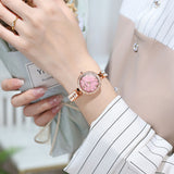 Rose Strap-Pink Dial Rose gold Trim