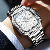 Silver Strap-White Dial Silver Trim