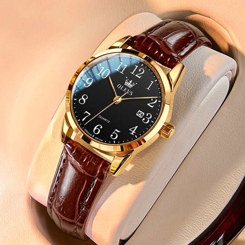 OLEVS Watches for Woman 5566 Golden Black
