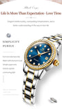 OLEVS 7003 Automatic Watches for Women Stainless Steel Durable Women's Watches Waterproof Business Womens Luxury Watches Fashion Luminous Date Self Winding Watches for Women Reloj para Mujer